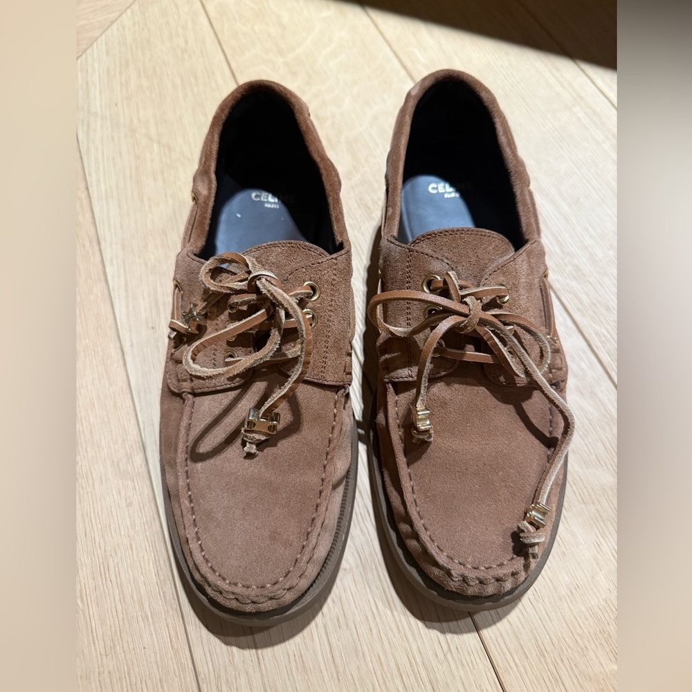 CELINE BATEAU SUEDE LOAFER - Picture 3 of 6